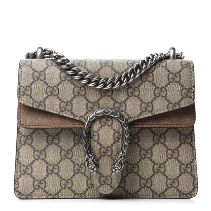Gucci GG Supreme Monogram Mini Dionysus Shoulder Bag Taupe 1 of 11