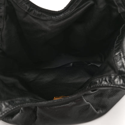 Miu Miu Vitello Daino Hobo Black 5 of 8