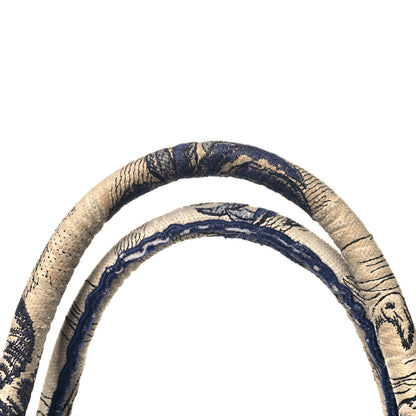 Christian Dior Canvas Embroidered Large Palm Tree Toile De Jouy Book Tote Blue 13 of 13