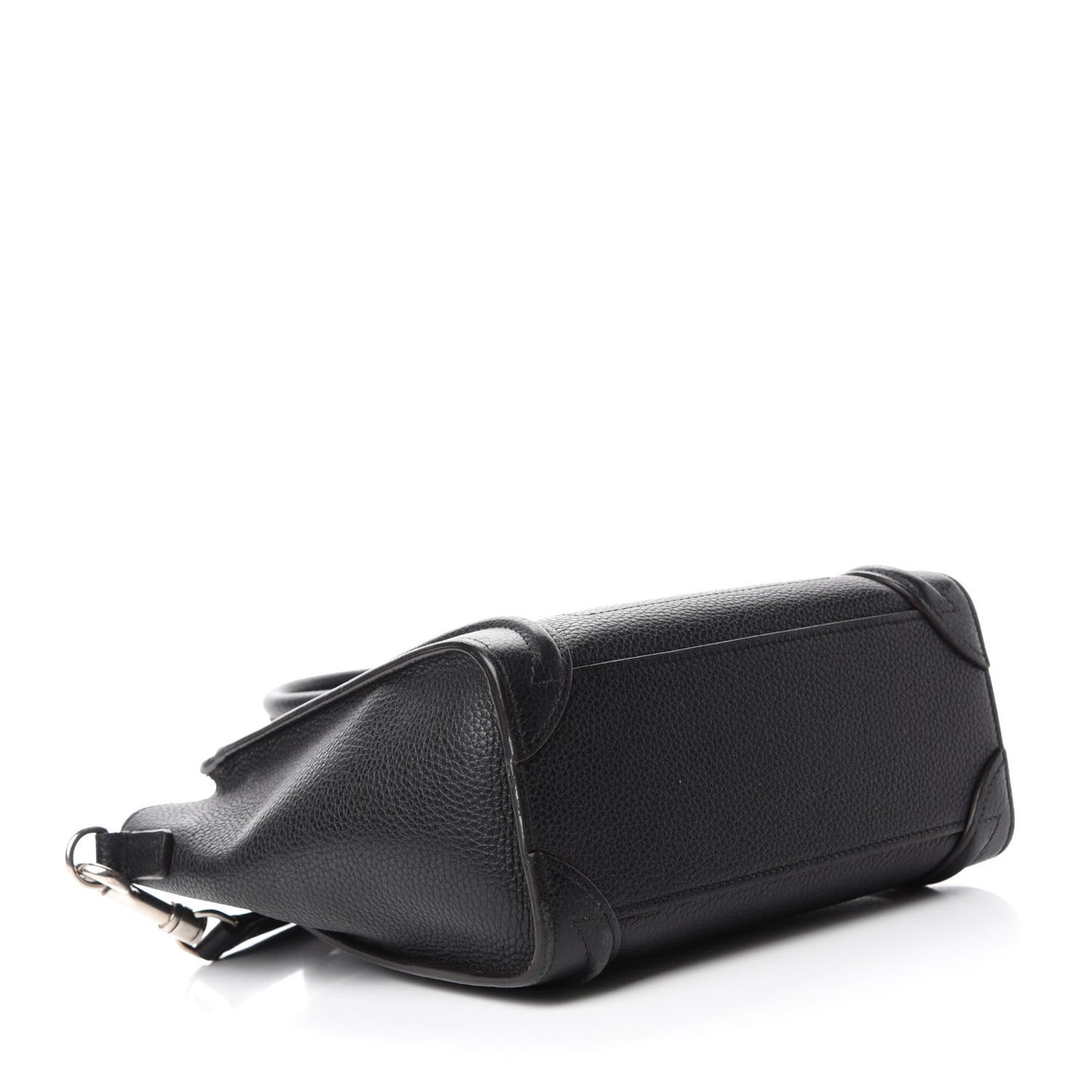 Drummed Calfskin Nano Luggage Black