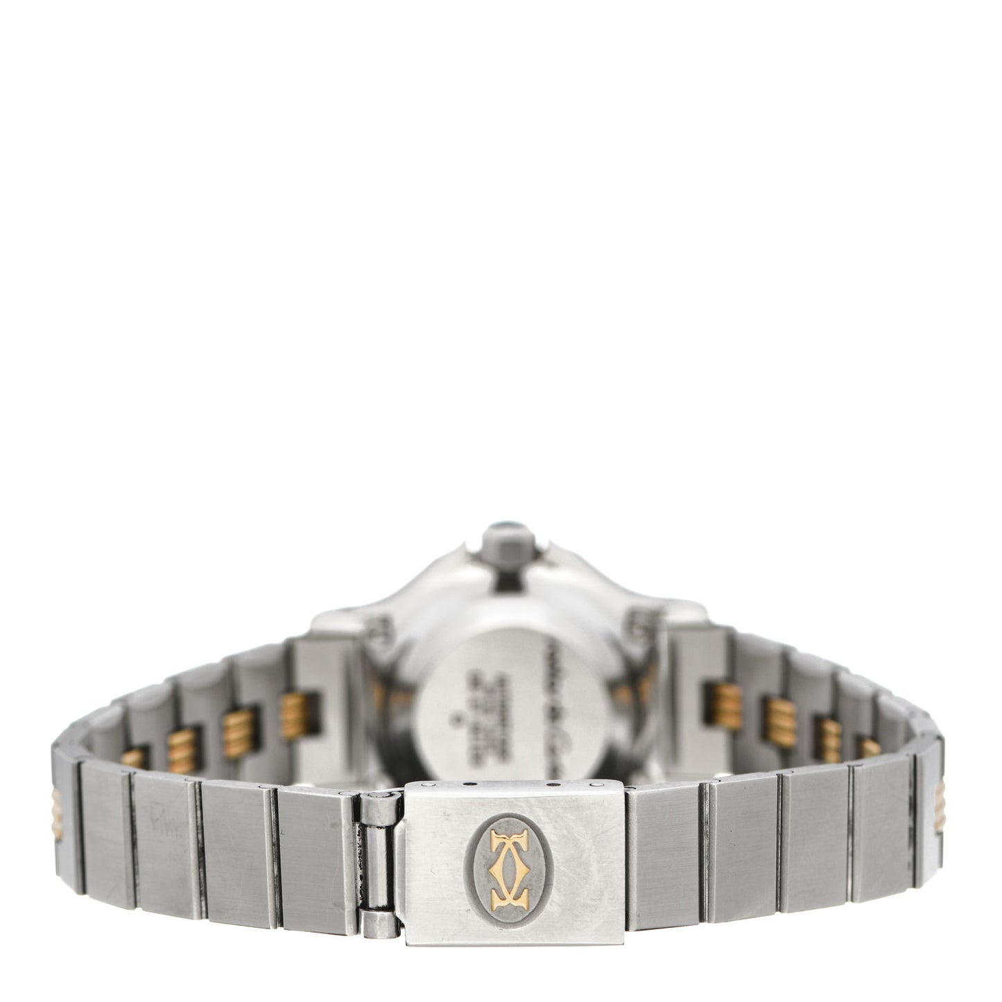 Stainless Steel 18K Yellow Gold 25mm Santos Octagon Automatic Watch