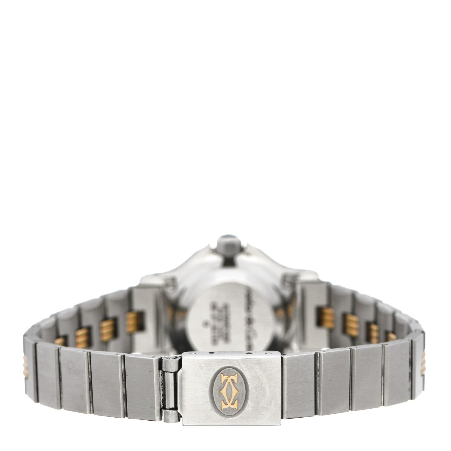 Cartier Stainless Steel 18K Yellow Gold 25mm Santos Octagon Automatic Watch 3 of 7