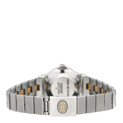 Cartier Stainless Steel 18K Yellow Gold 25mm Santos Octagon Automatic Watch 3 of 7