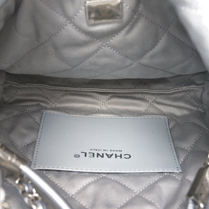 Chanel Metallic Lambskin Quilted Mini Chanel 22 Silvery 5 of 10