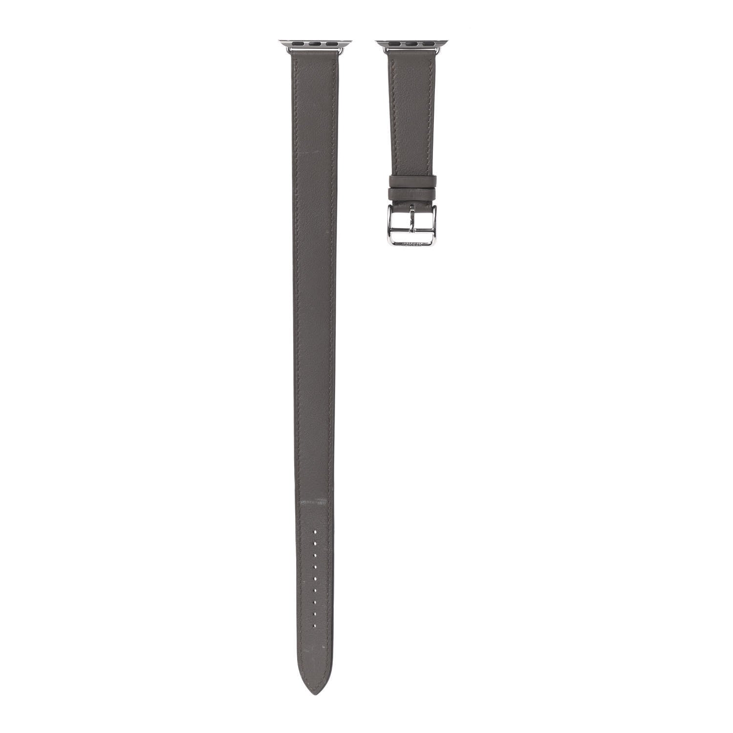Hermes Swift 38mm Apple Watch Double Tour Band Etoupe 1 of 5