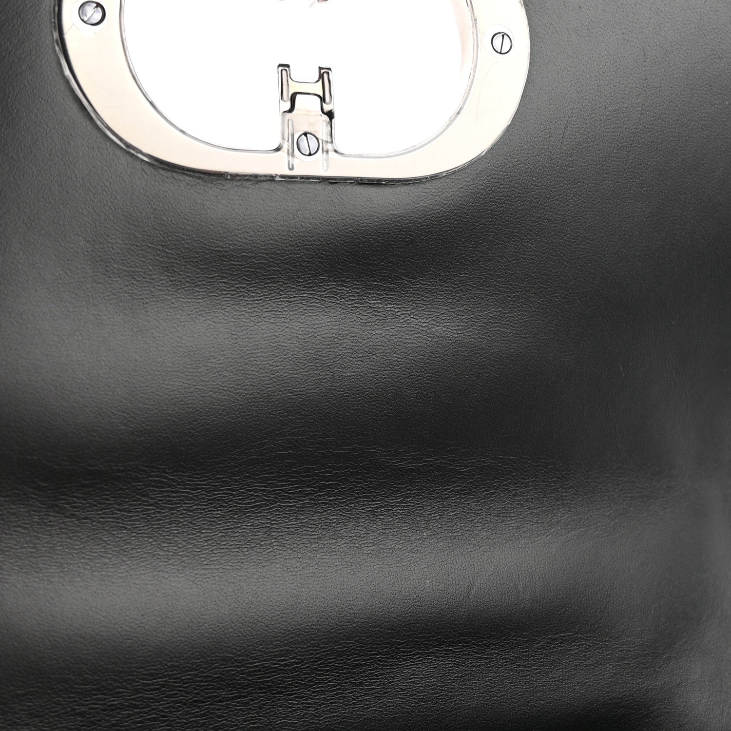 Christian Dior Tweed Macro Houndstooth Small Caro Bag Black White 11 of 13