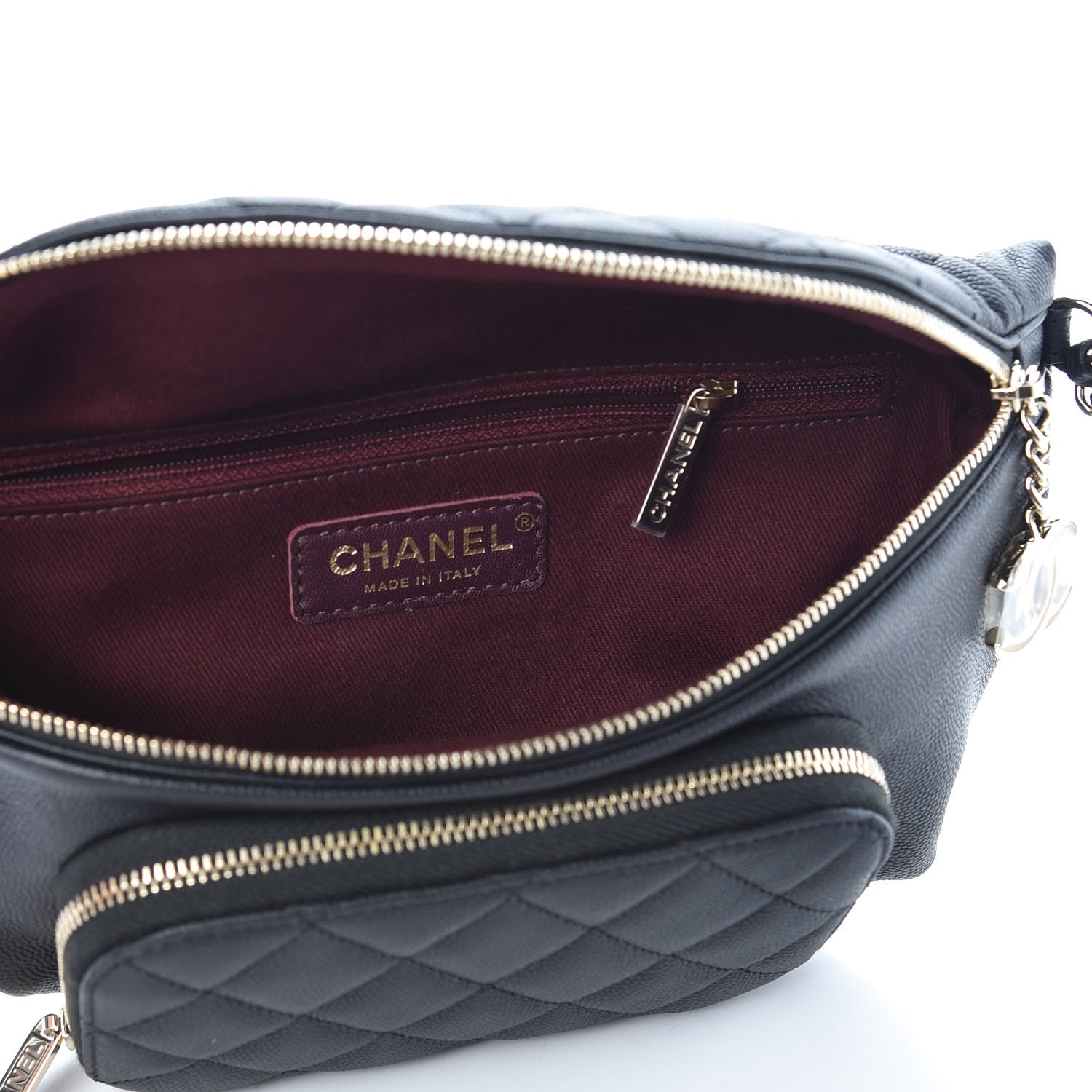 Chanel Caviar Quilted Business Affinity Waist Belt Bag Black 5 of 12