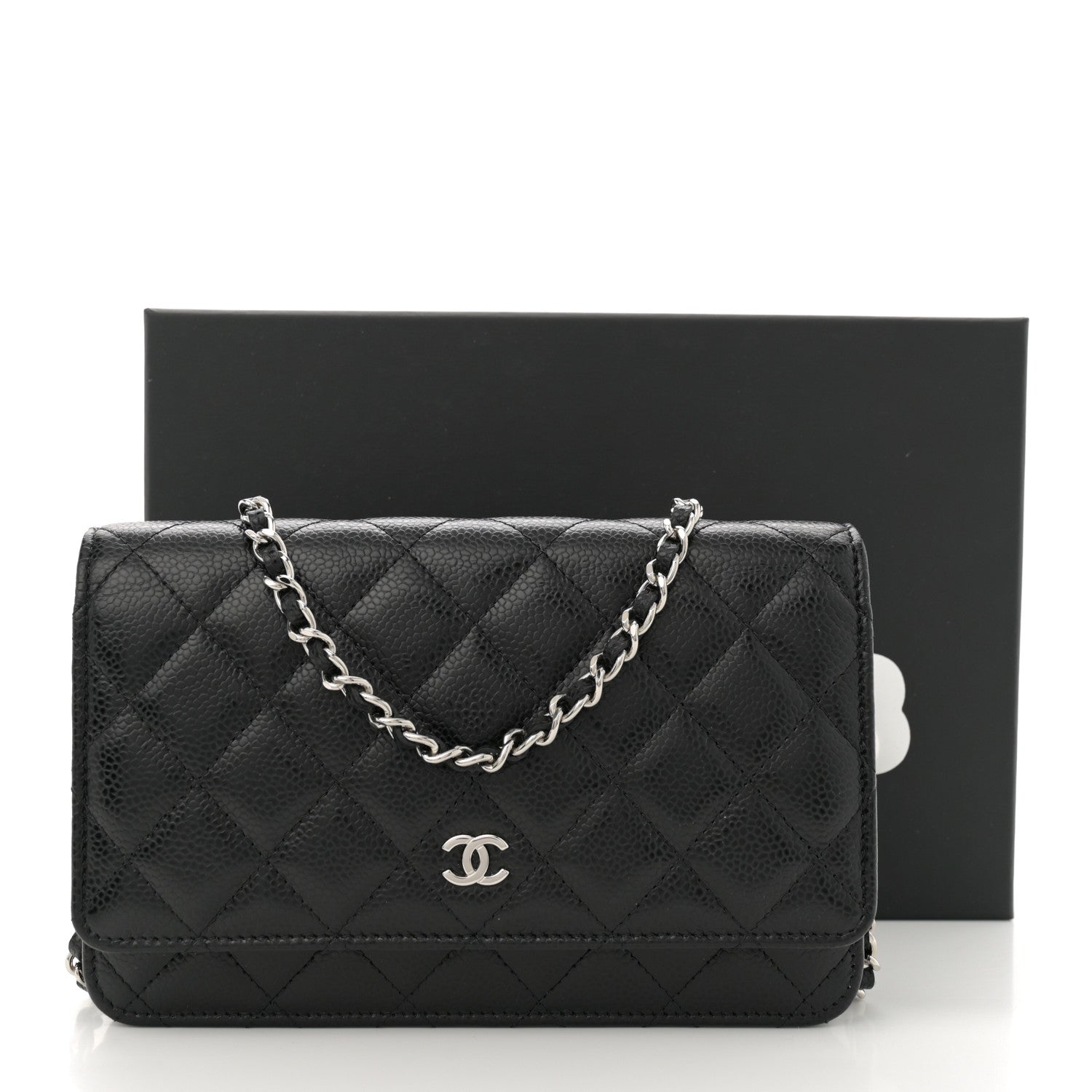 Chanel Caviar Quilted Wallet on Chain WOC Black 11 of 11