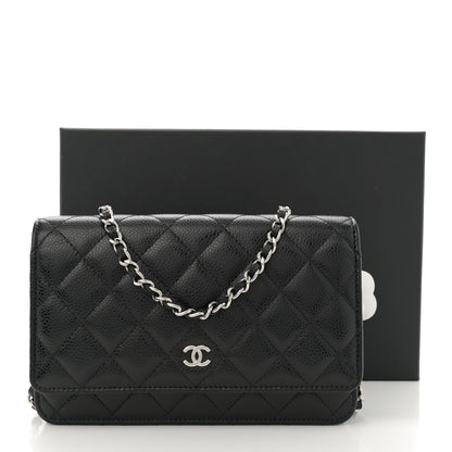 Chanel Caviar Quilted Wallet on Chain WOC Black 11 of 11