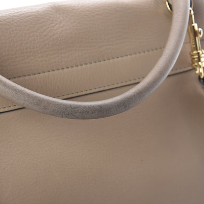 Celine Drummed Calfskin Suede Medium Trapeze Dune 8 of 10