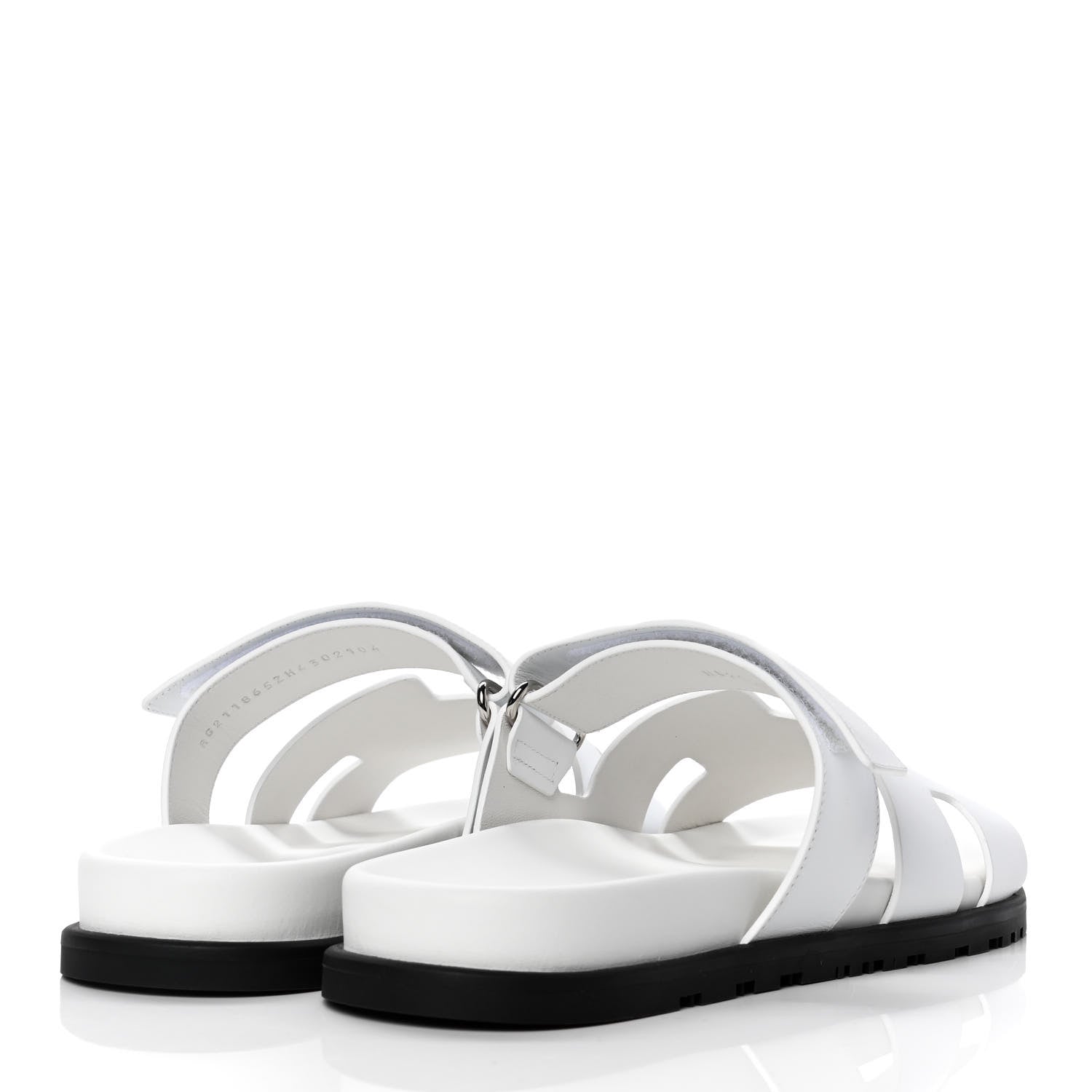 Hermes Calfskin Mens Chypre Sandals 43 White 3 of 4