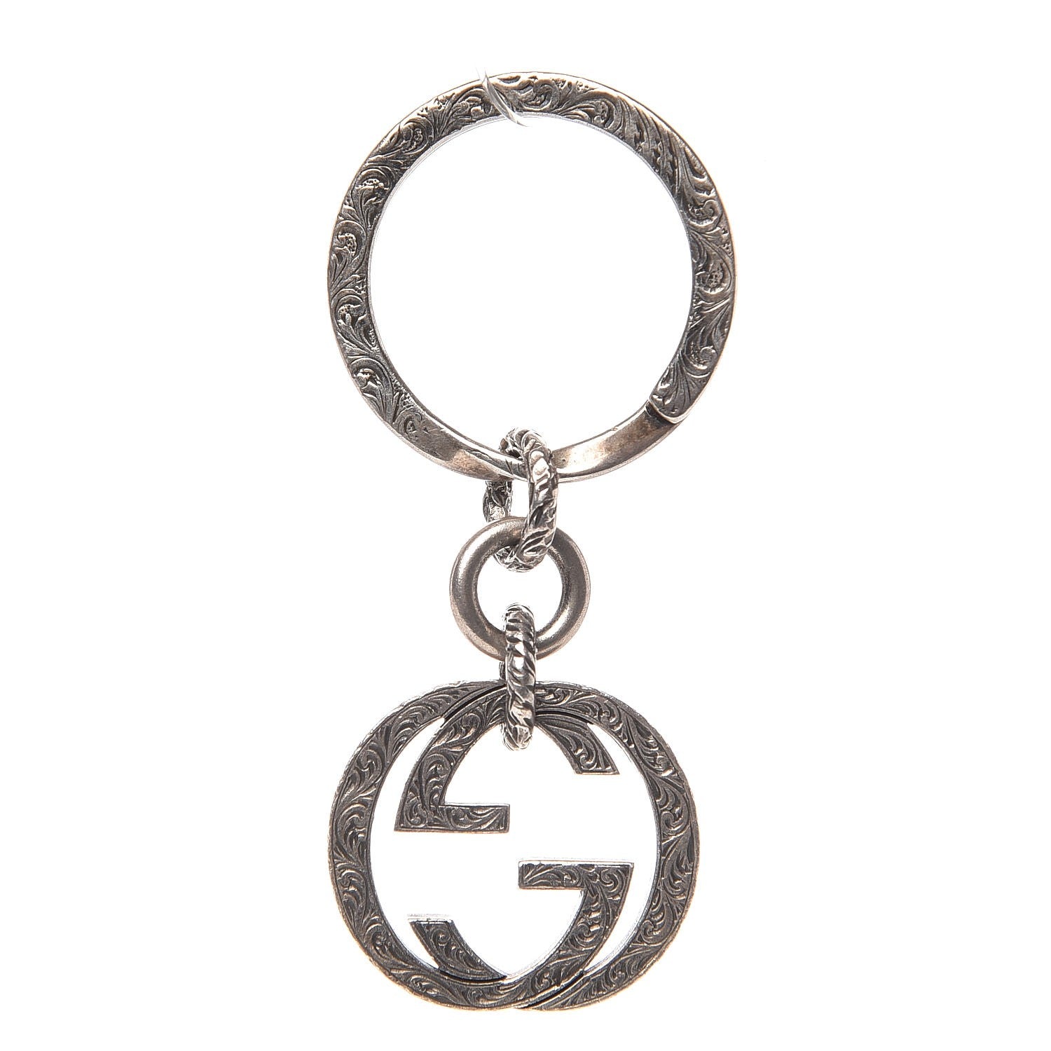 Gucci Metal Interlocking G Key Chain 1 of 2
