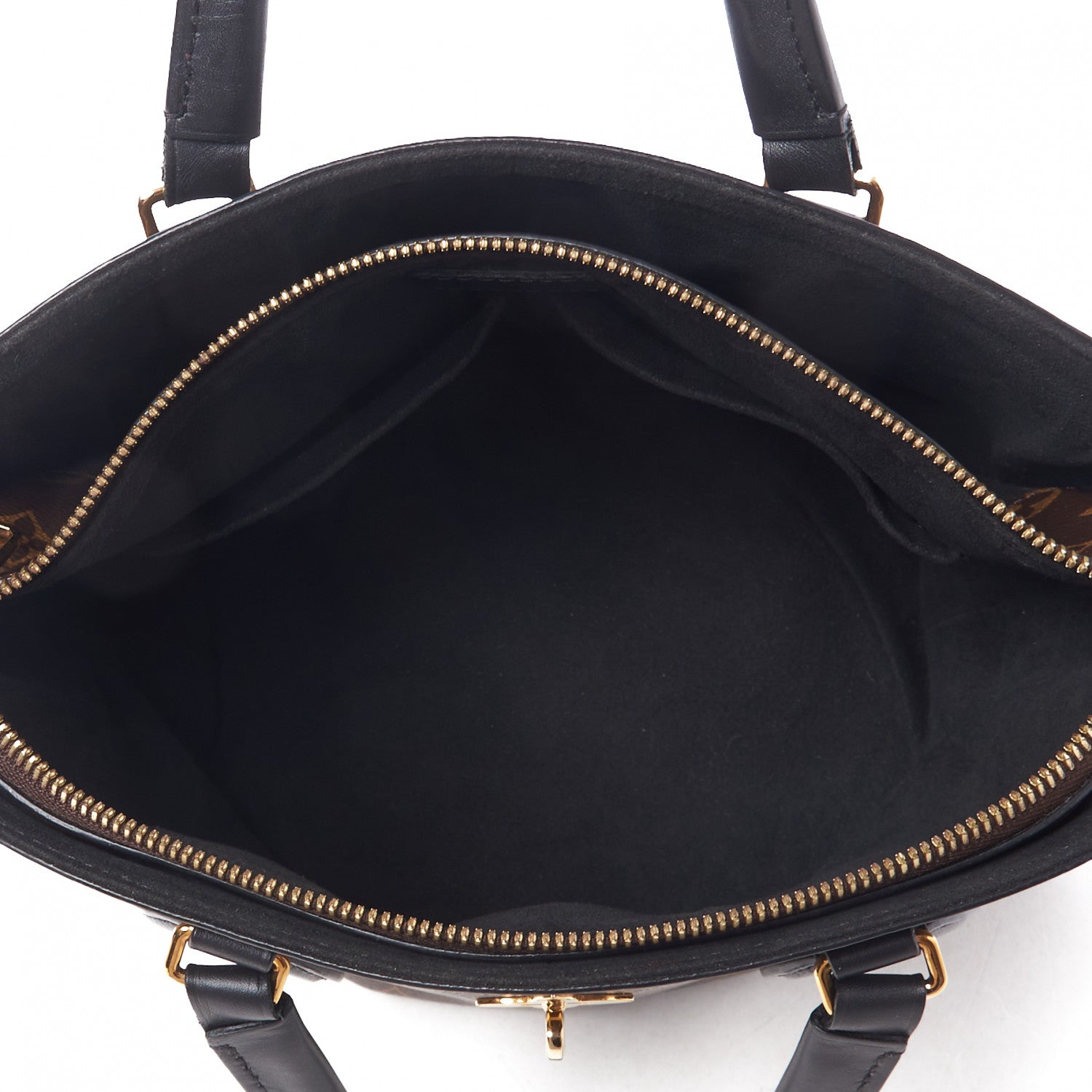 Louis Vuitton Monogram Flower Zipped Tote PM Black 6 of 8