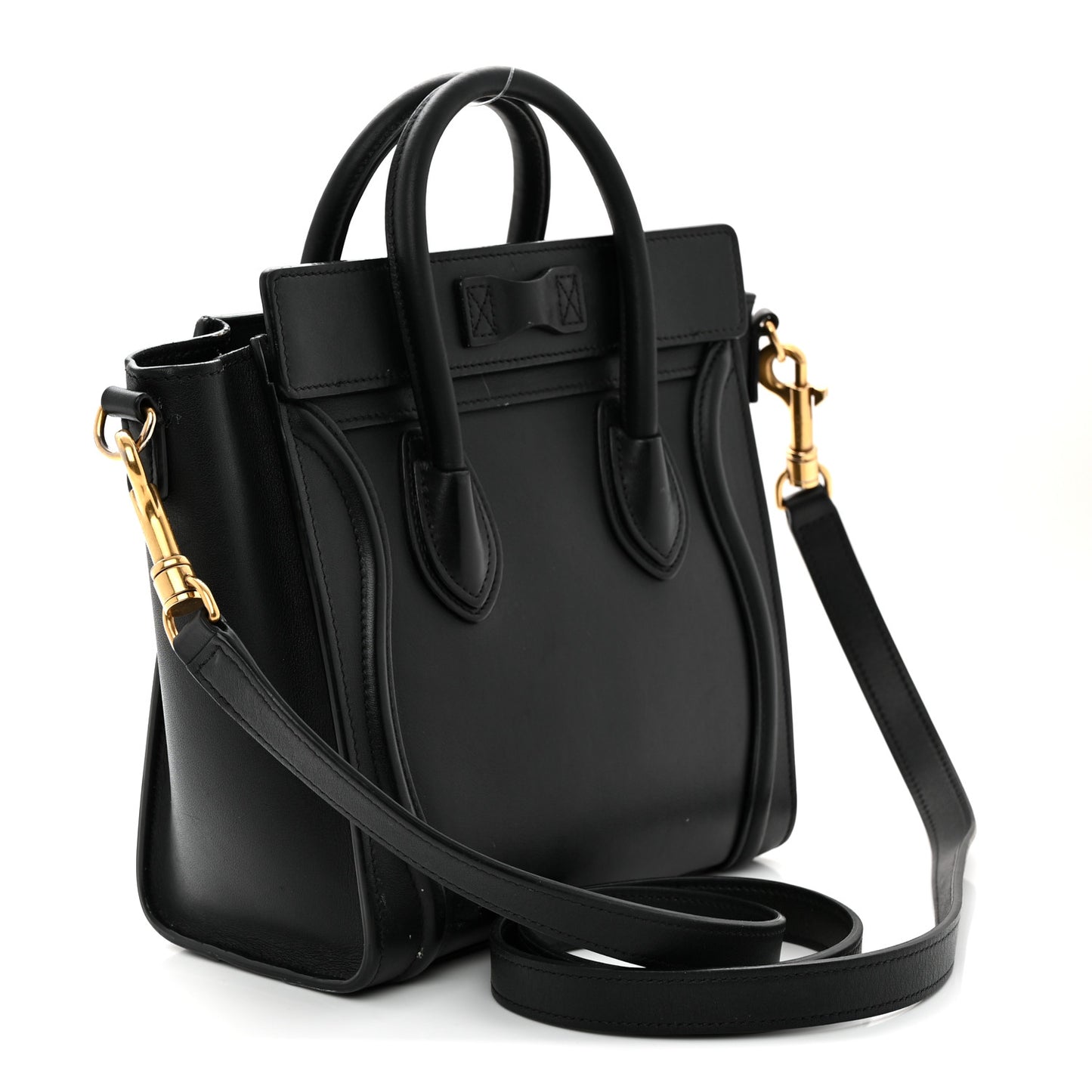 Smooth Calfskin Nano Luggage Black