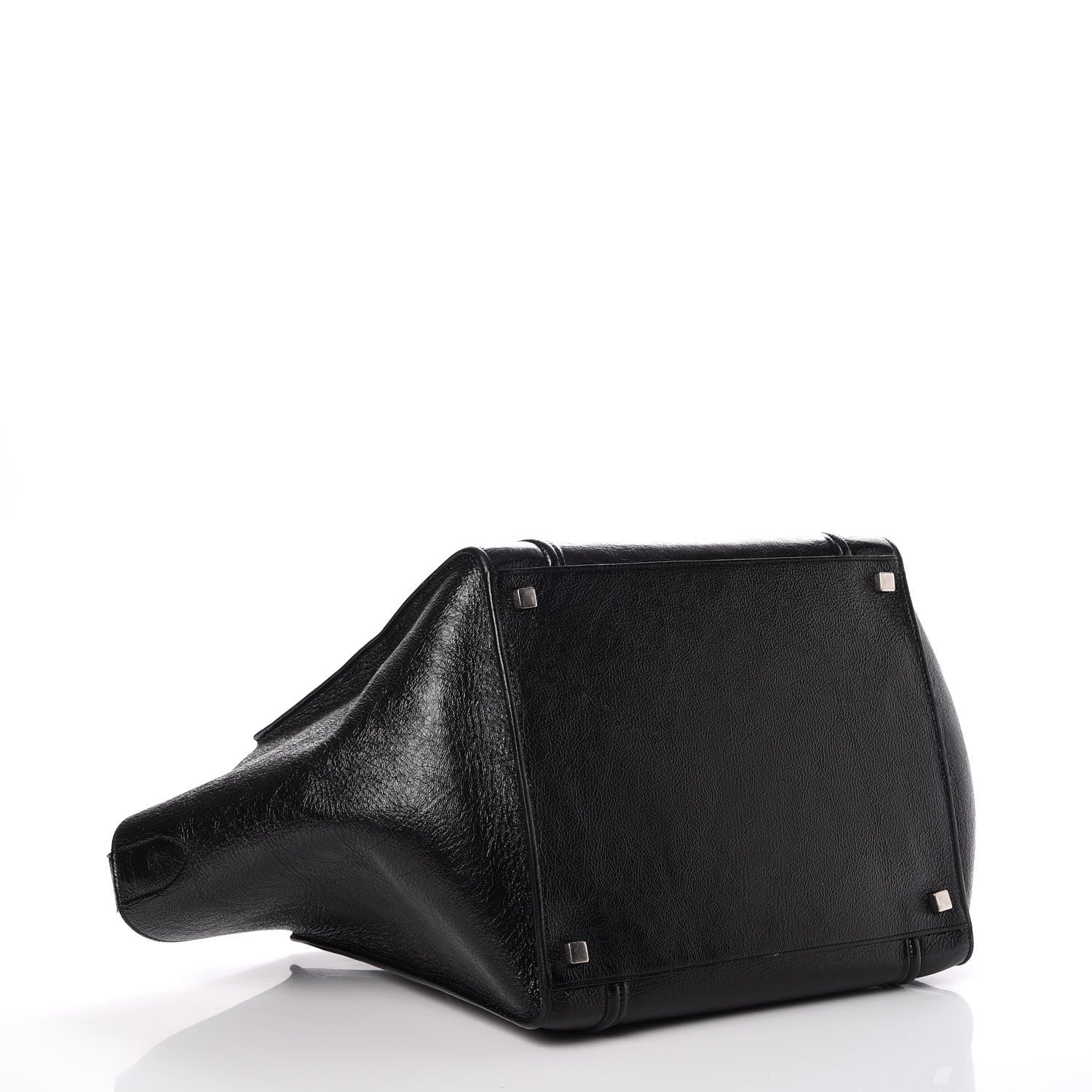 Celine Shiny Goatskin Medium Phantom Luggage Black 4 of 11