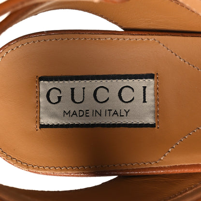 Gucci Quentin Granada Kid Horsebit 25/60mm Platform Sandals 39 Harness Brown 8 of 8