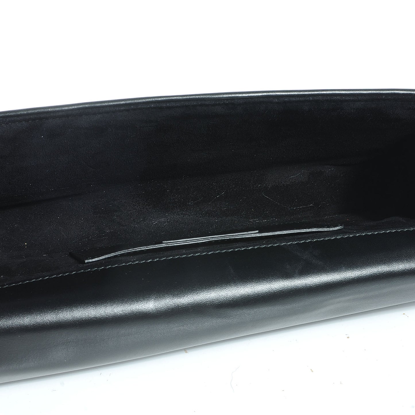 Quilted Leather Cassandre Clutch Black
