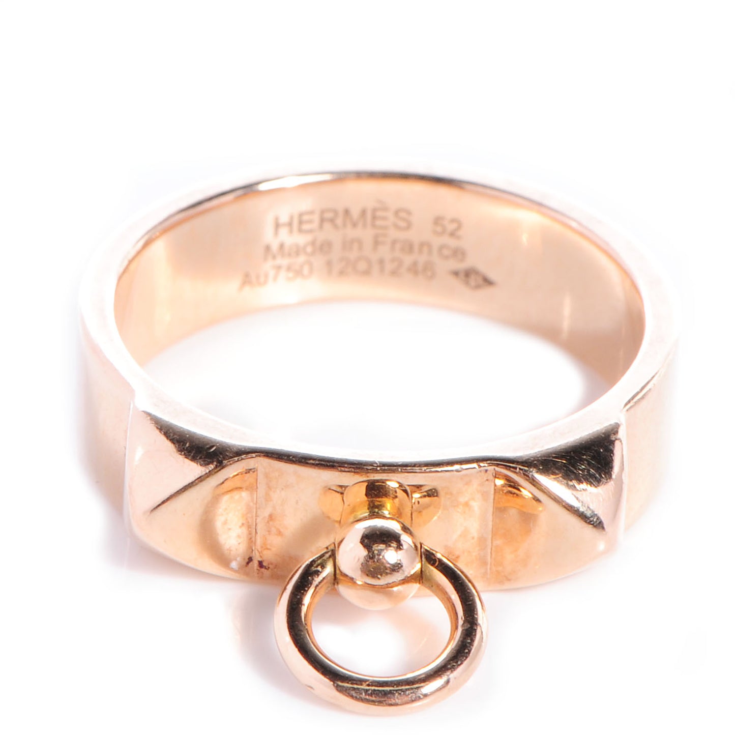 18K Rose Gold PM Collier De Chien Ring 52 6