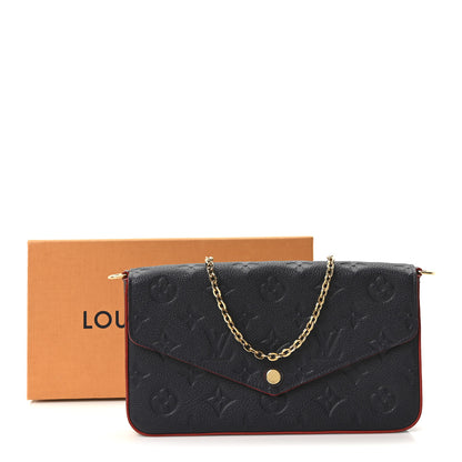 Louis Vuitton Empreinte Pochette Felicie Chain Wallet Marine Rouge 12 of 12