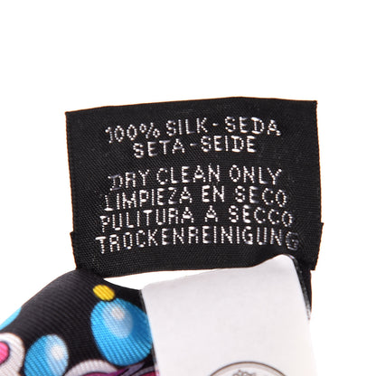 Hermes Silk Parures Des Maharajas Twilly Ciel Black Rose Vif 4 of 7