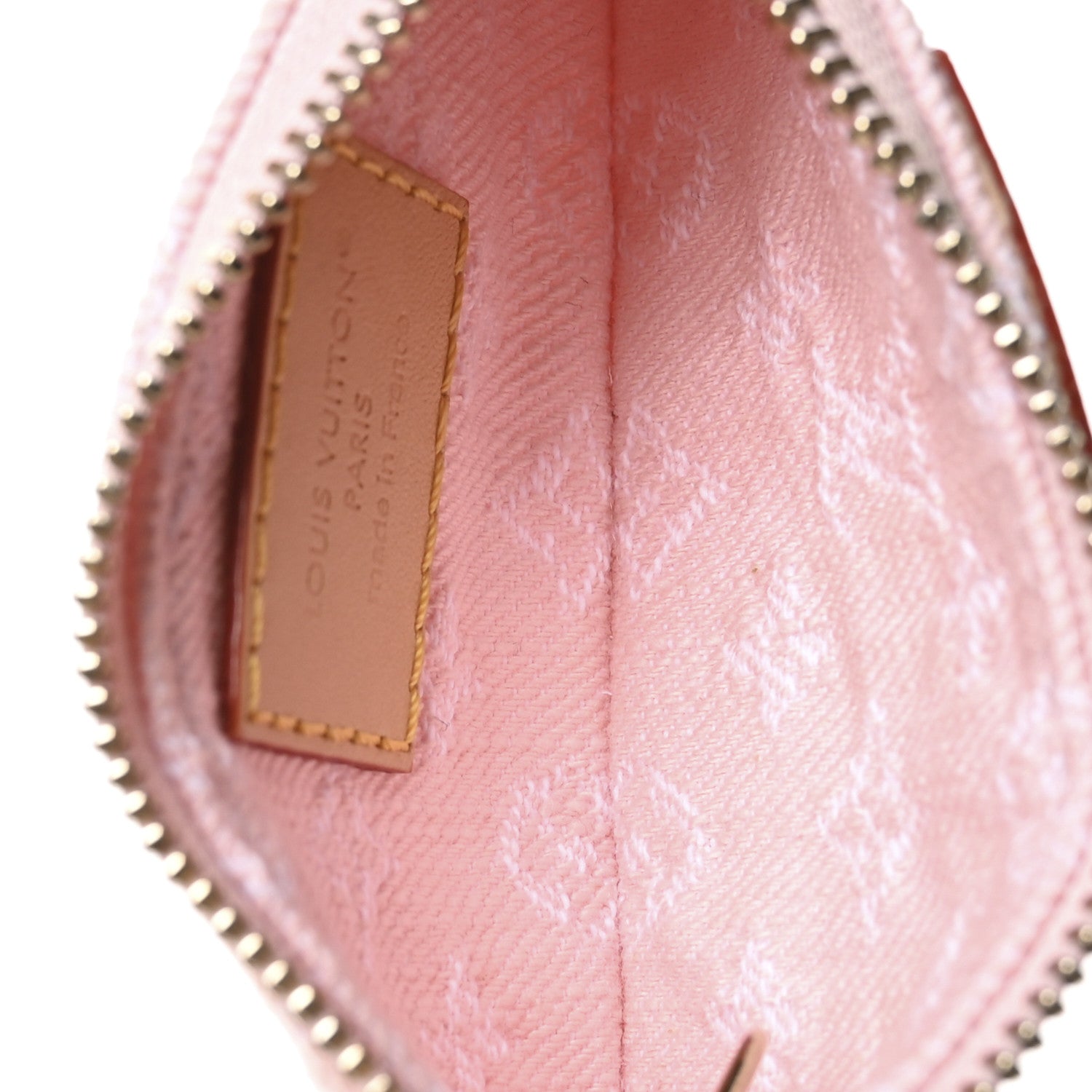 Louis Vuitton Monogram Denim Key Pouch Washed Pink 5 of 7