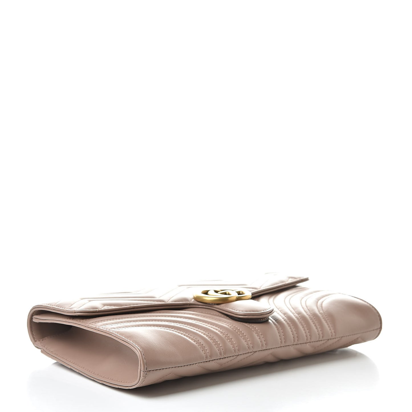 Calfskin Matelasse GG Marmont Clutch Porcelain Rose