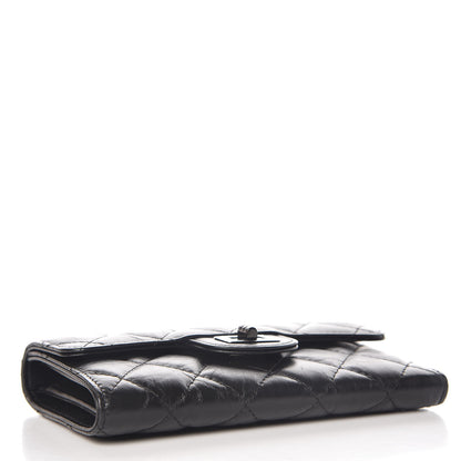 Chanel Aged Calfskin Quilted Reissue Medium Flap Wallet So Black 4 of 9