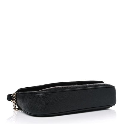 Gucci Pebbled Calfskin Medium Soho Flap Crossbody Black 3 of 4