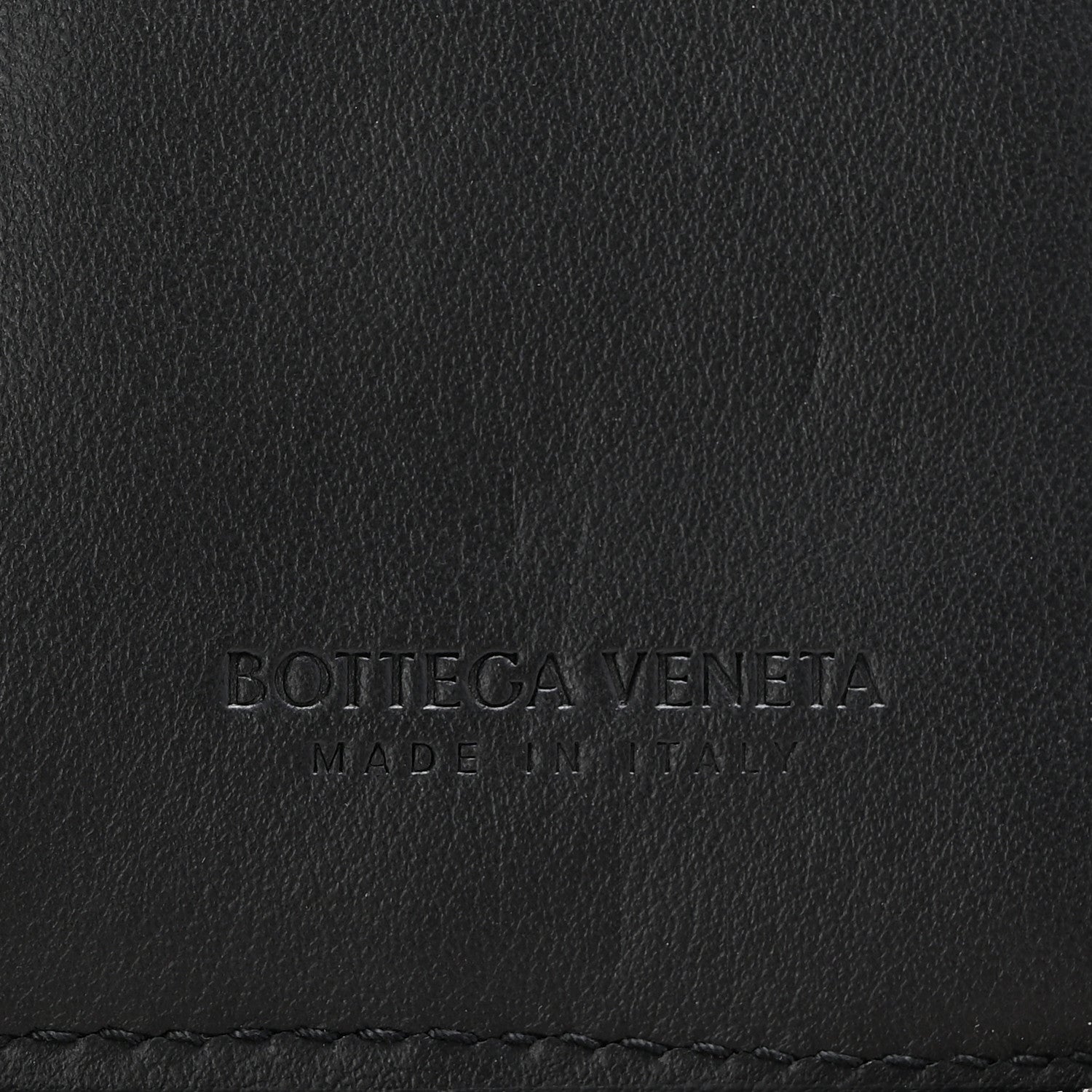 Bottega Veneta Calfskin Maxi Intreccio Zip Around Wallet Black 6 of 10