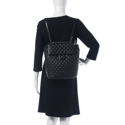 Chanel Lambskin Quilted Large Urban Spirit Backpack Black 2 of 10