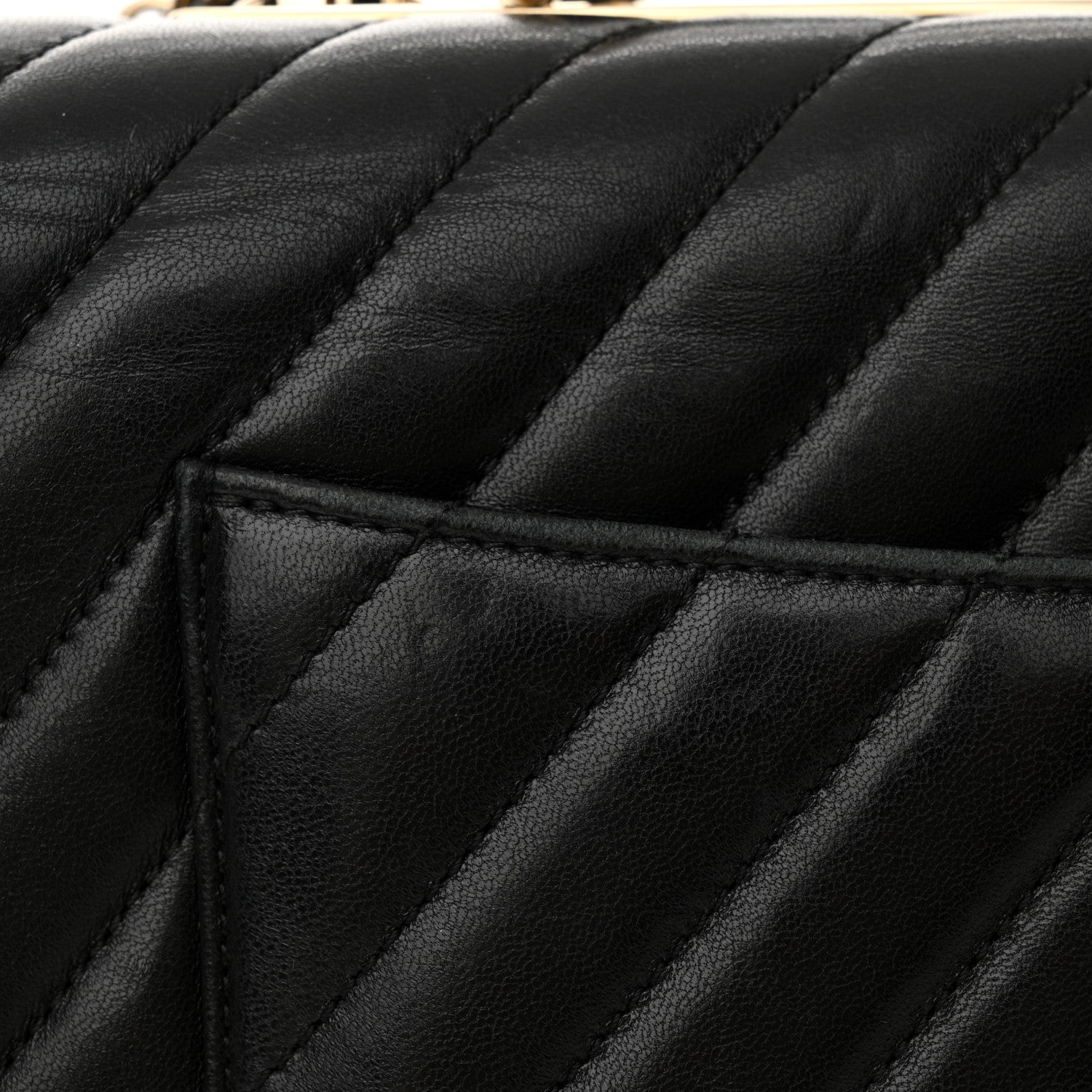 Chanel Lambskin Chevron Quilted Medium Trendy CC Dual Handle Flap Bag Black 16 of 18