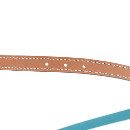 Hermes Swift Epsom 13mm Romance Belt 75 Gold Bleu Paon 4 of 9