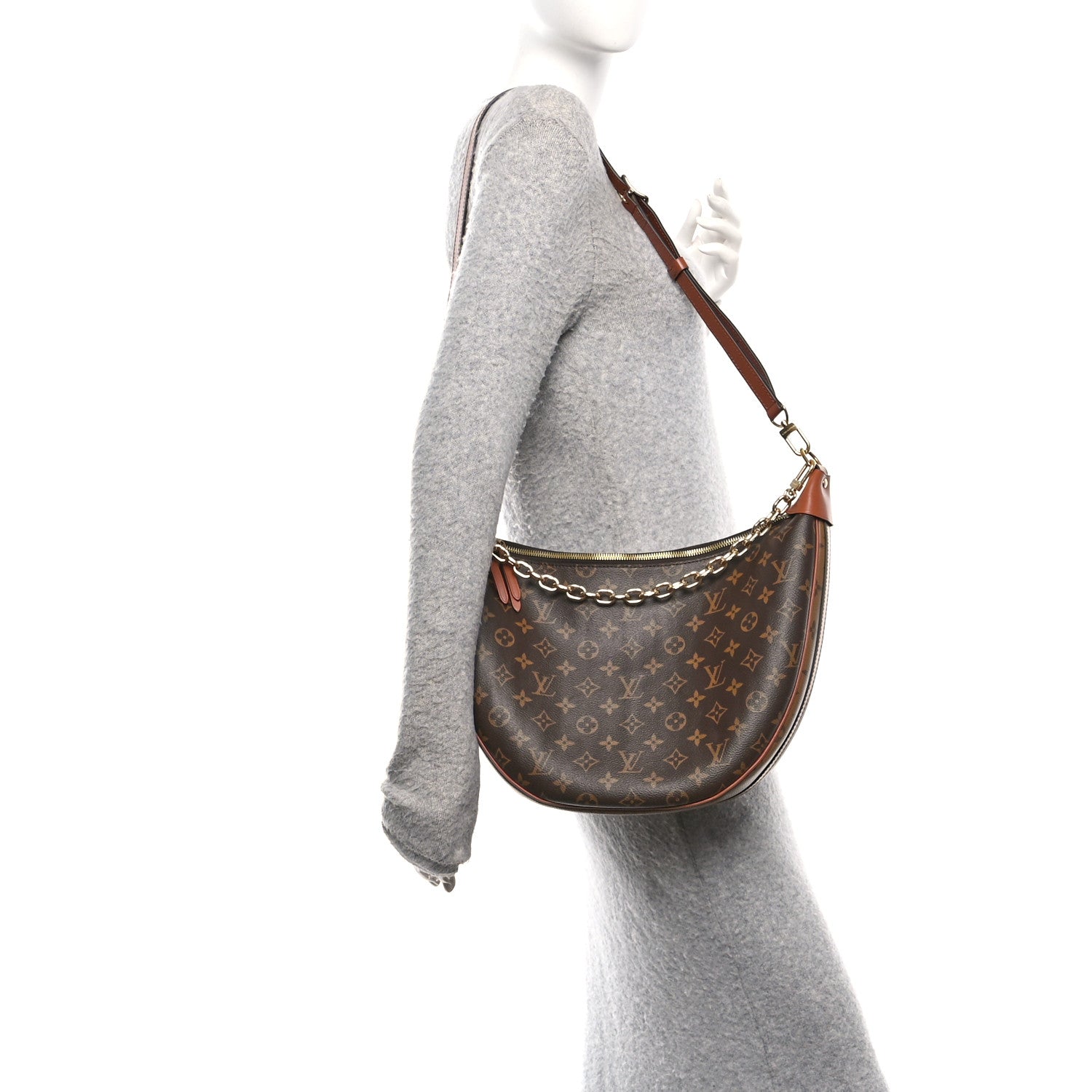 Louis Vuitton Reverse Monogram Loop Hobo 2 of 14