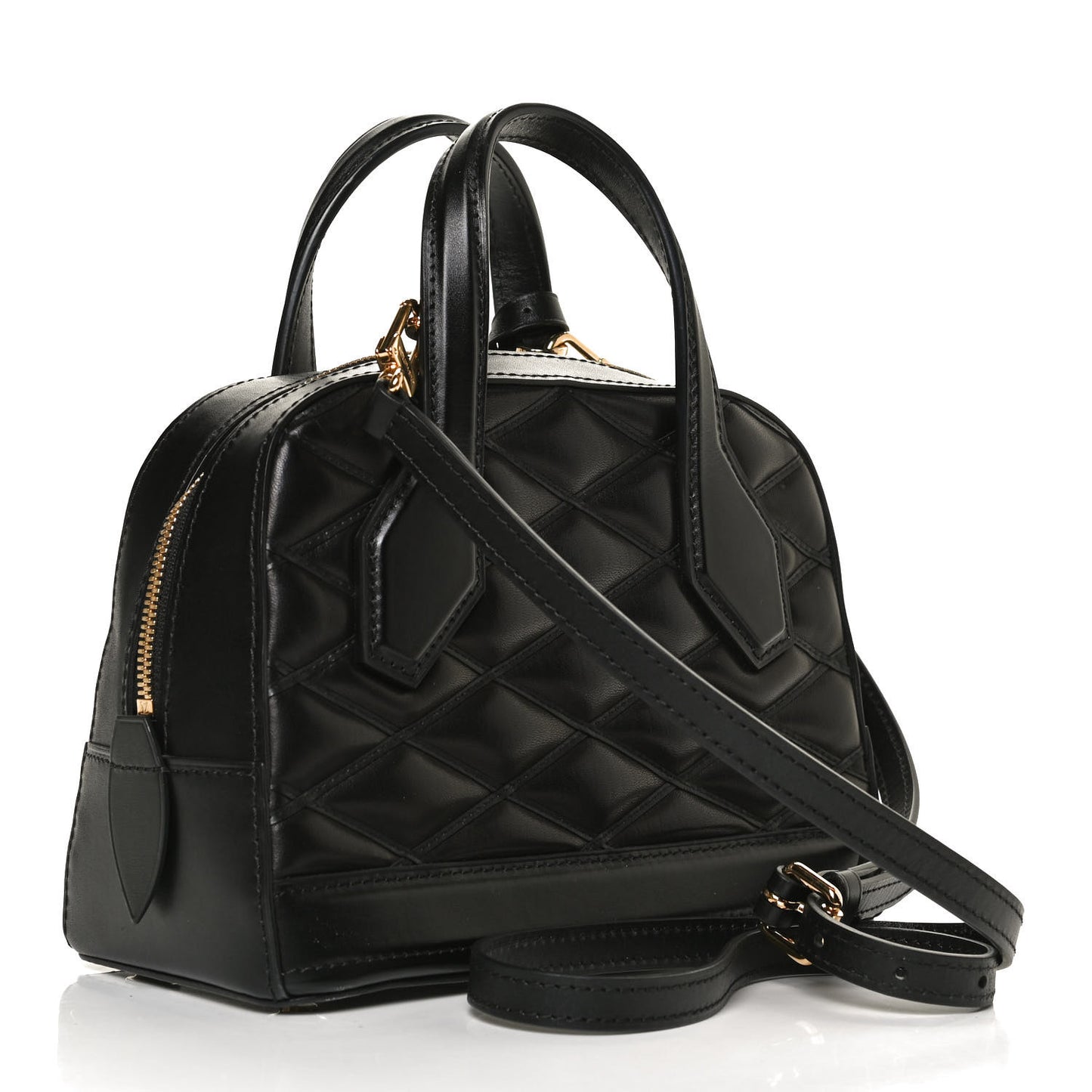 Lambskin Malletage Mini Dora Black