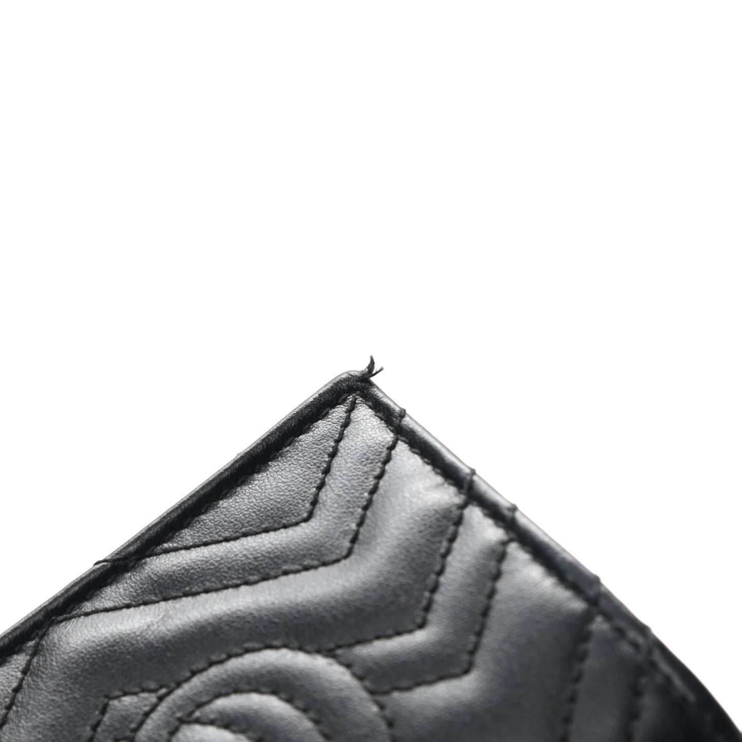 Calfskin Matelasse GG Marmont Mini Wallet On Chain Black