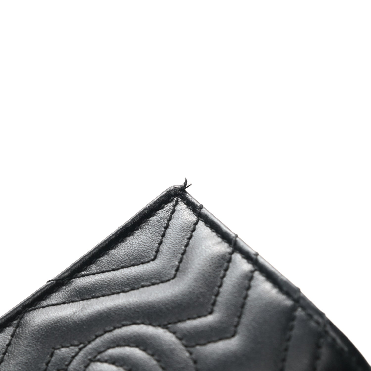 Gucci Calfskin Matelasse GG Marmont Mini Wallet On Chain Black 7 of 7