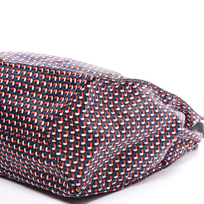 Prada Saffiano Nylon Tessuto Stampato Tote Rosso 8 of 9