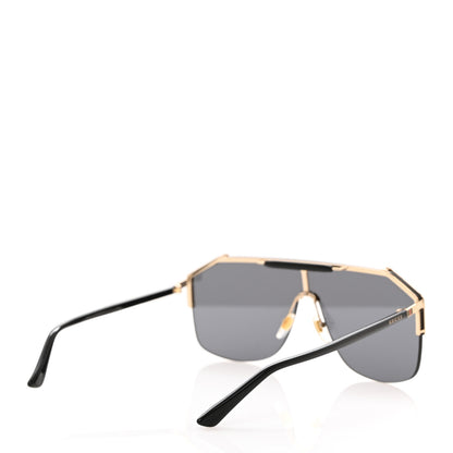 Gucci Metal Rimless Square Sunglasses GG0291S Black Gold 4 of 9