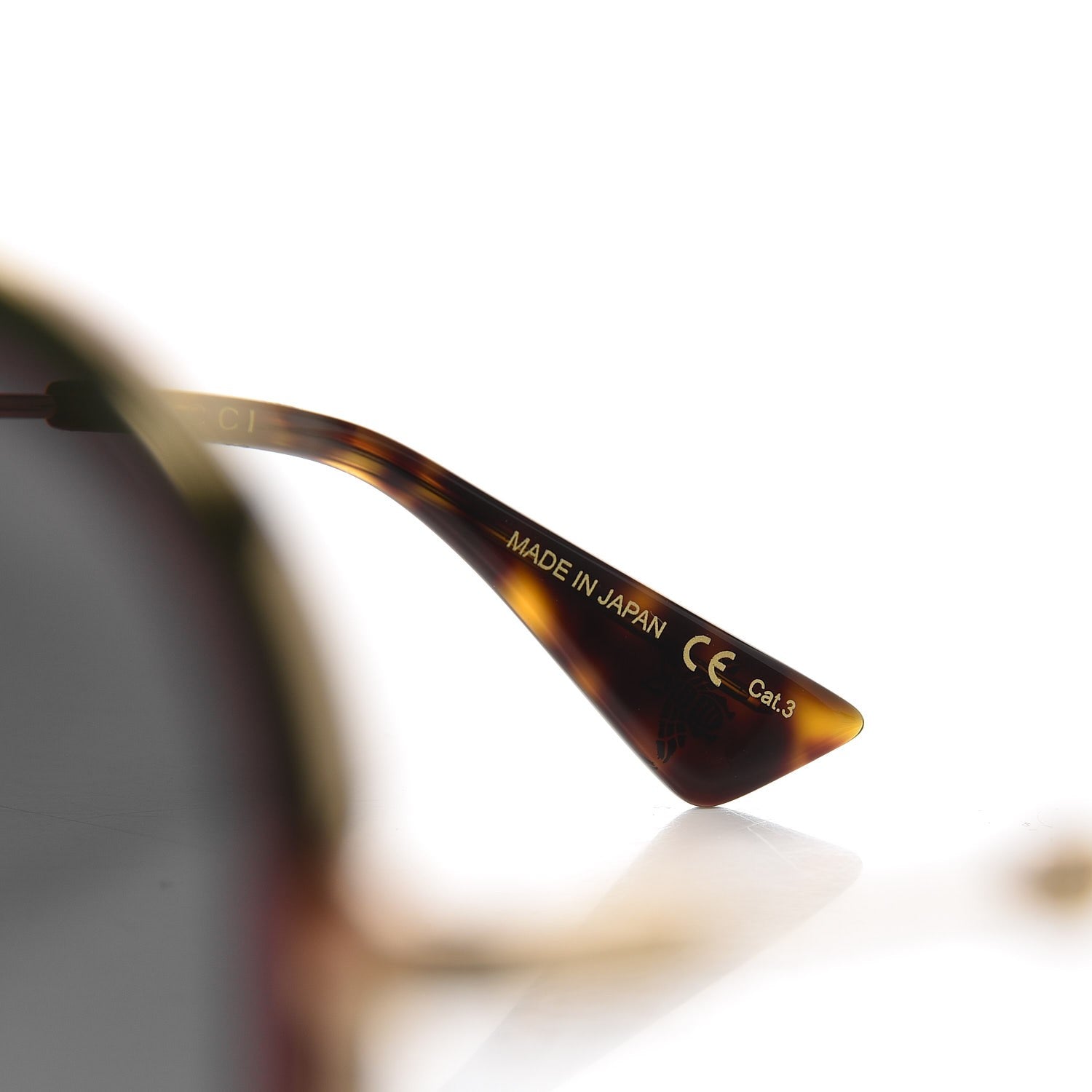Gucci Web Aviator Sunglasses GG0062S Green Red 7 of 8