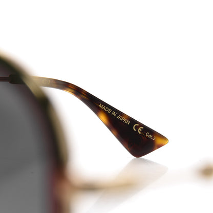 Gucci Web Aviator Sunglasses GG0062S Green Red 7 of 8