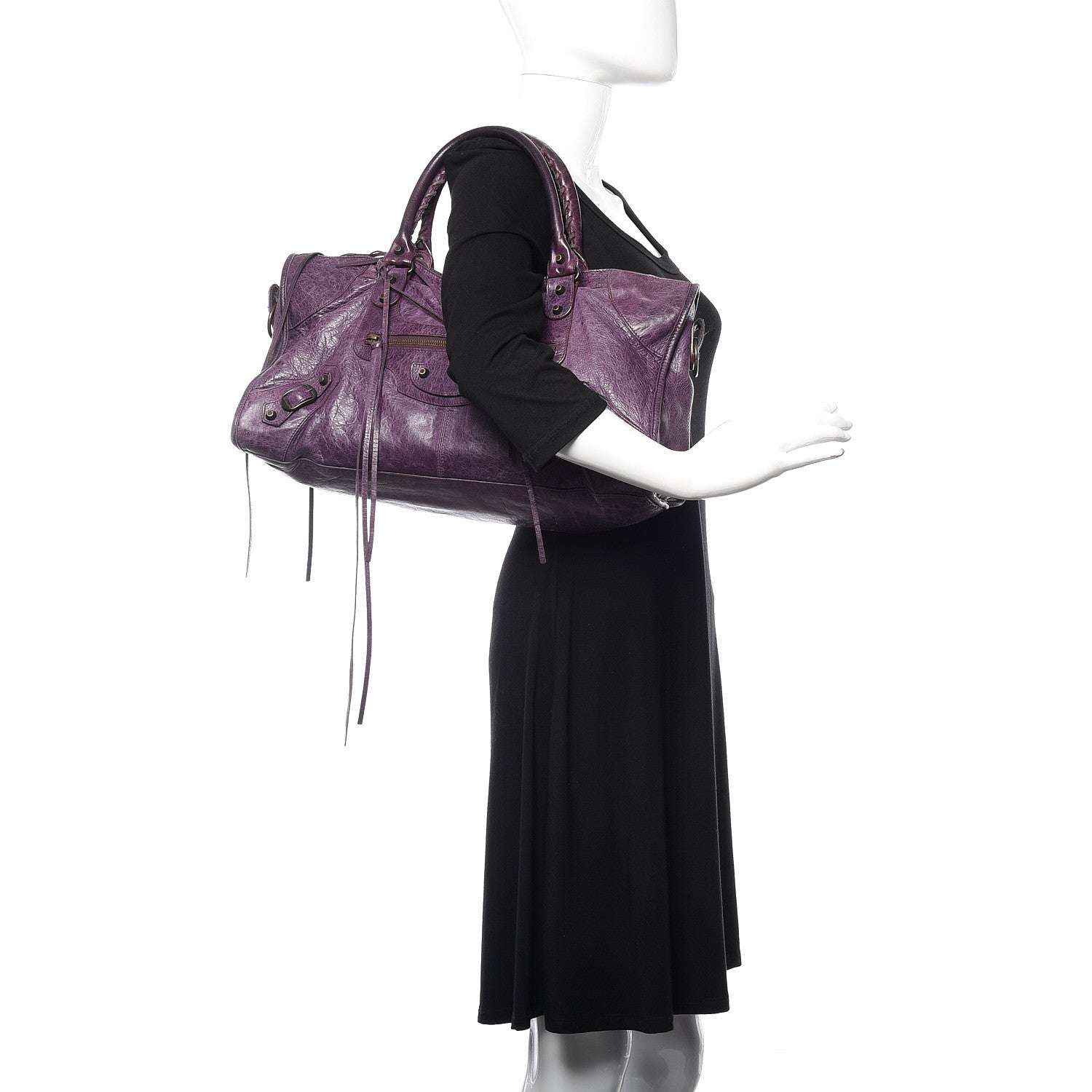 Balenciaga Agneau Classic Hardware Part Time Raisin 2 of 15