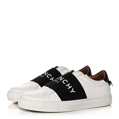 Givenchy Calfskin Band Logo Womens Urban Street Sneakers 36 White Black 3 of 10