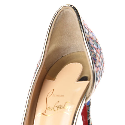 Christian Louboutin Tresse Vitraux Specchio Iriza 100 Pumps 36 Multicolor Silver 8 of 8