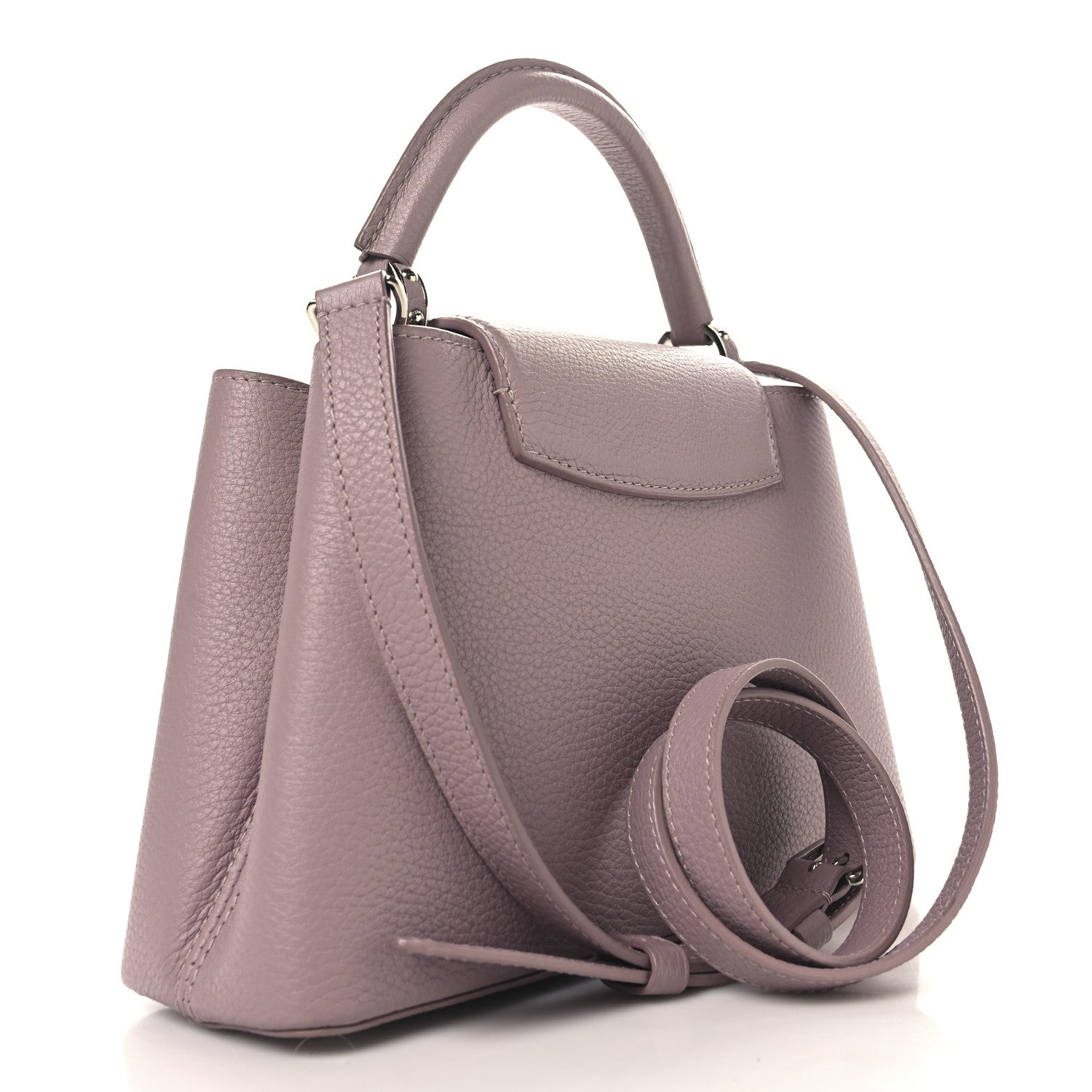Louis Vuitton Taurillon Iris Blossom Capucines BB Light Purple 3 of 10