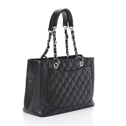 Chanel Caviar Quilted Grand Shopping Tote GST Black 2 of 9