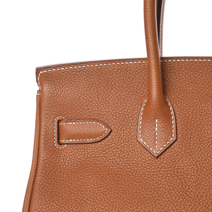 Hermes Natural Barenia Faubourg Birkin 30 Fauve 13 of 35