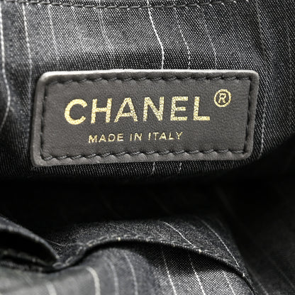 Chanel Glazed Calfskin Lambskin Quilted Portobello Tote Black 6 of 12