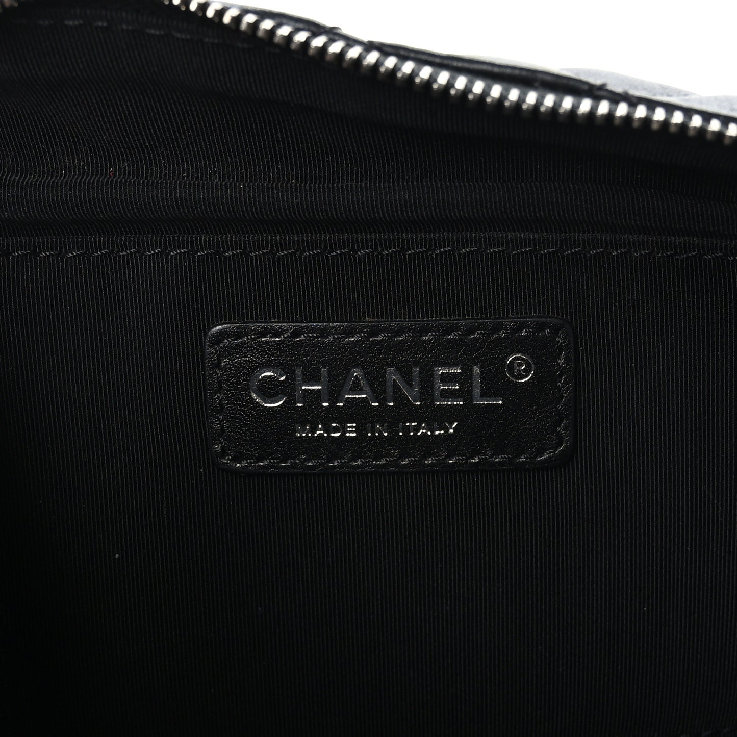 Calfskin Quilted Waist Bag Black
