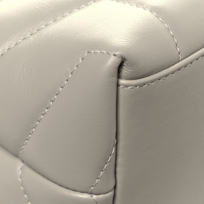 Saint Laurent Calfskin Y Quilted Monogram Small Loulou Chain Satchel Ivory 10 of 12