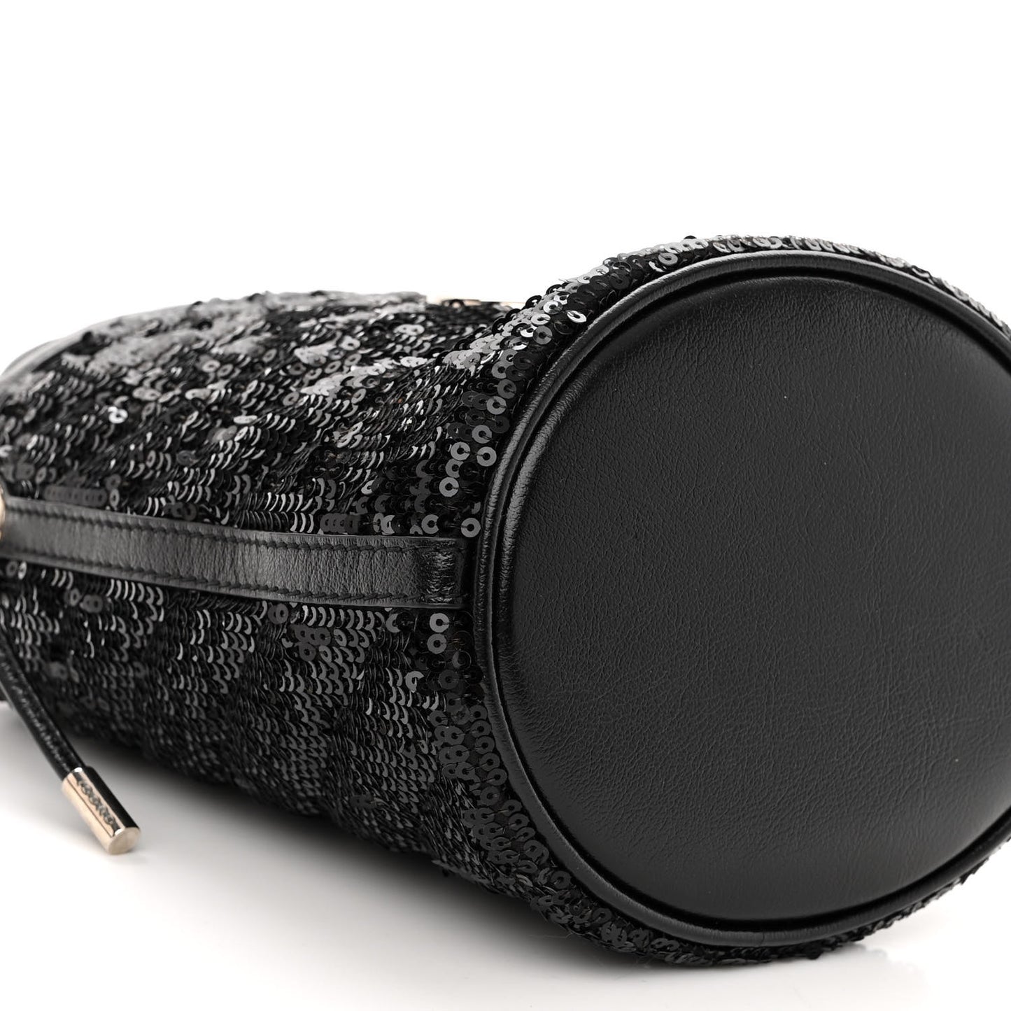 Sequin Mini GG Marmont 2.0 Bucket Bag Black
